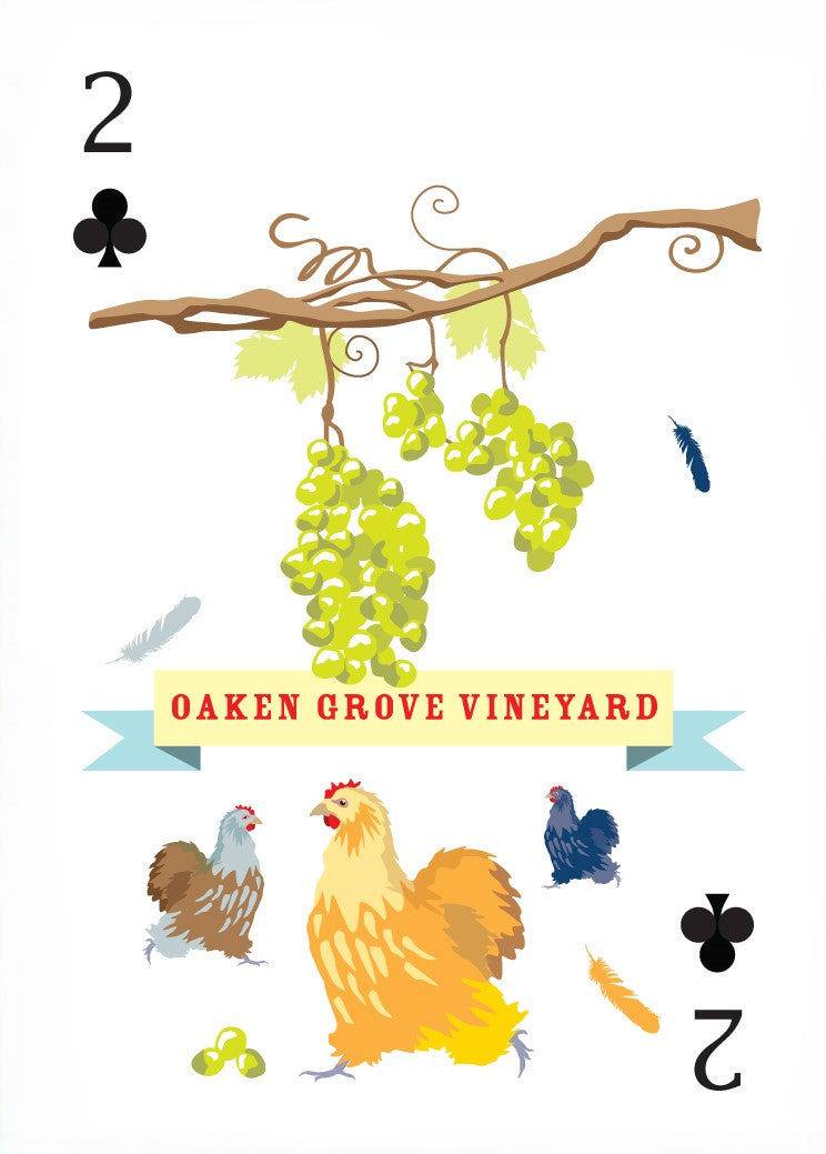 Oaken Grove Vineyard Mounted Super-sized Print