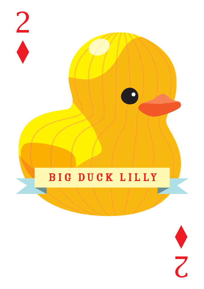 Big Duck Lilly Mounted Super-sized Print