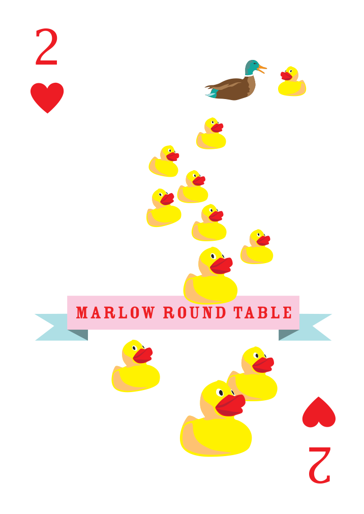 Marlow Round Table Mounted Super-sized Print