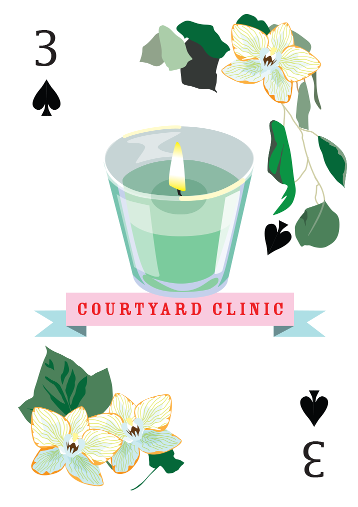 Courtyard Clinic Mounted Super-sized Print