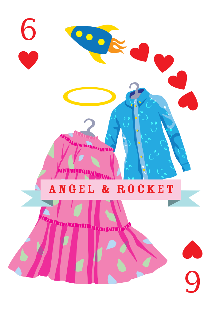 Angel & Rocket Mounted Super-sized Print