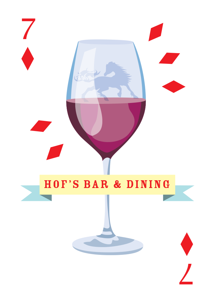 Hof's Bar & Dining Mounted Super-sized Print