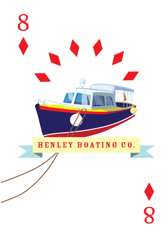 Henley Boating Company Mounted Super-sized Print