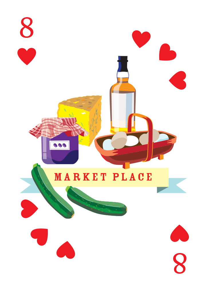 Market Place Mounted Super-sized Print