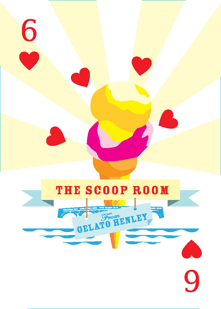 The Scoop Room by Gelato Henley Mounted Super-sized Print