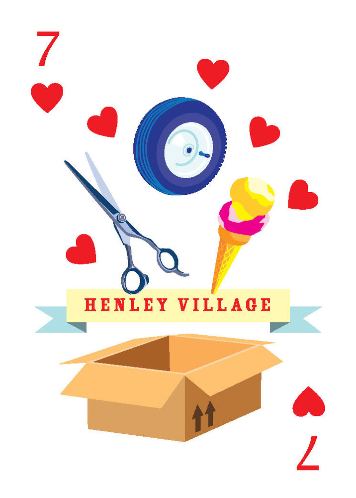 Henley Village Framed Super-sized Print