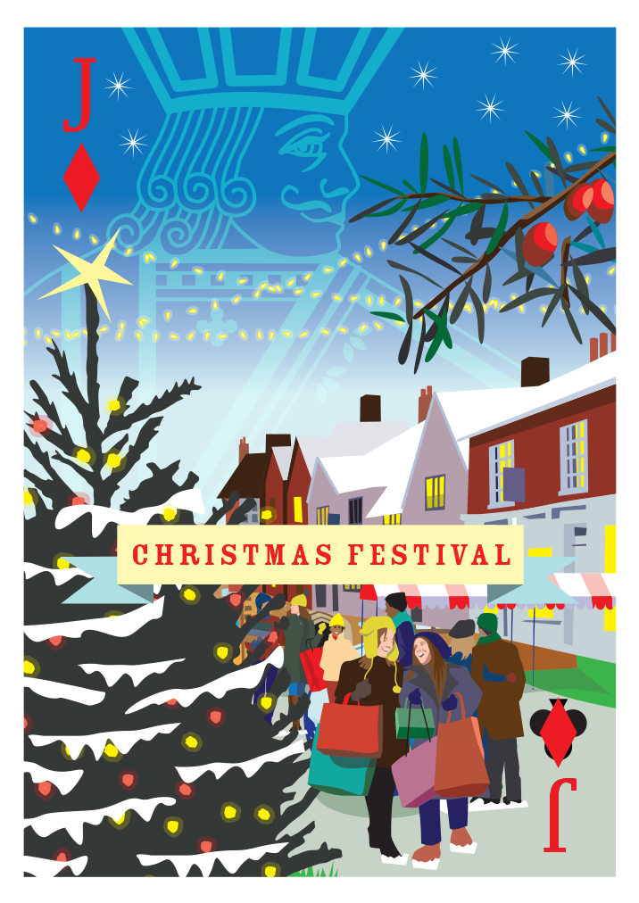 Christmas Festival Framed Super-sized Print