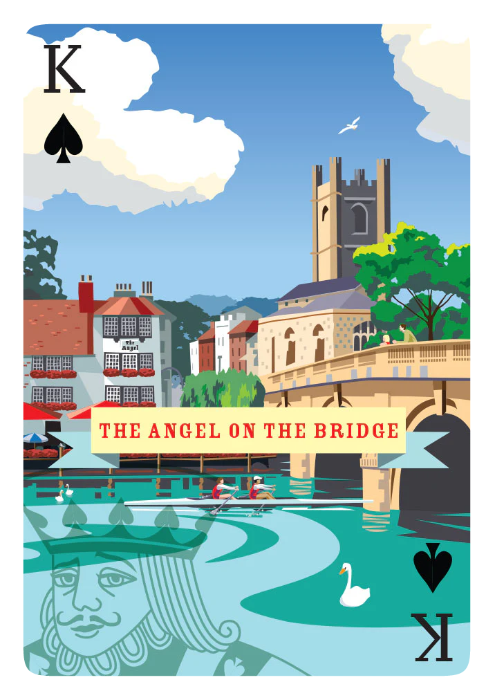Angel On The Bridge Mounted Super-sized Print