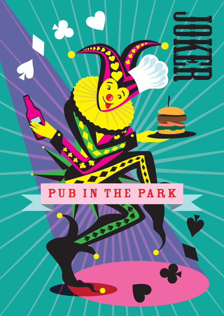 Pub in the Park Mounted Super-sized Print