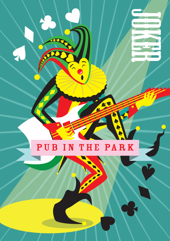 Pub in the Park Mounted Super-sized Print