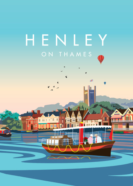 Henley Village Framed Super-sized Print