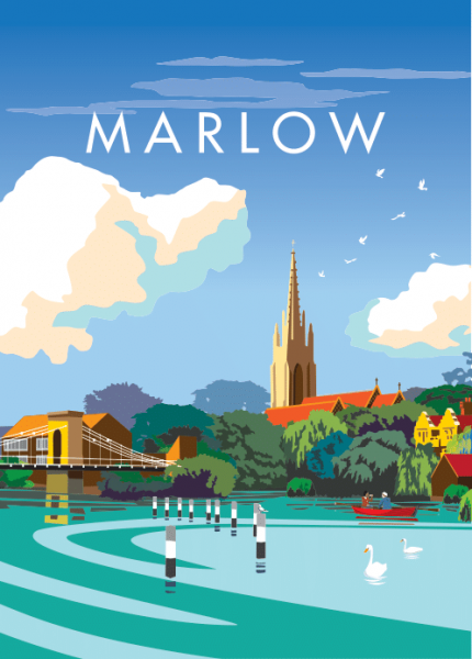 Marlow Place Mounted Super-sized Print